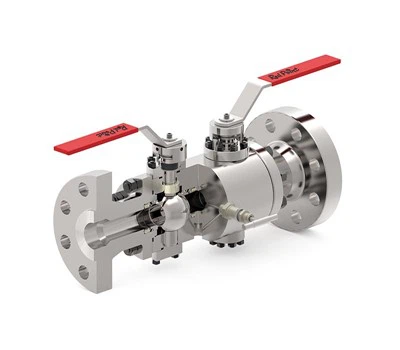 Augstas temperatūras dubultbloku un atgaisošanas lodveida vārsts