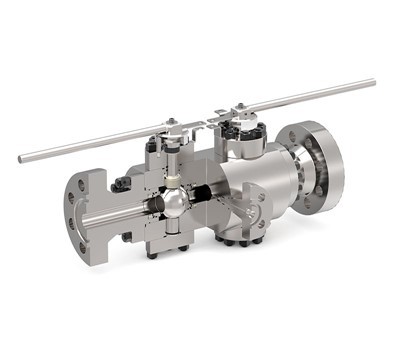 Trunnion Double Block un atgaisošanas lodveida vārsts
